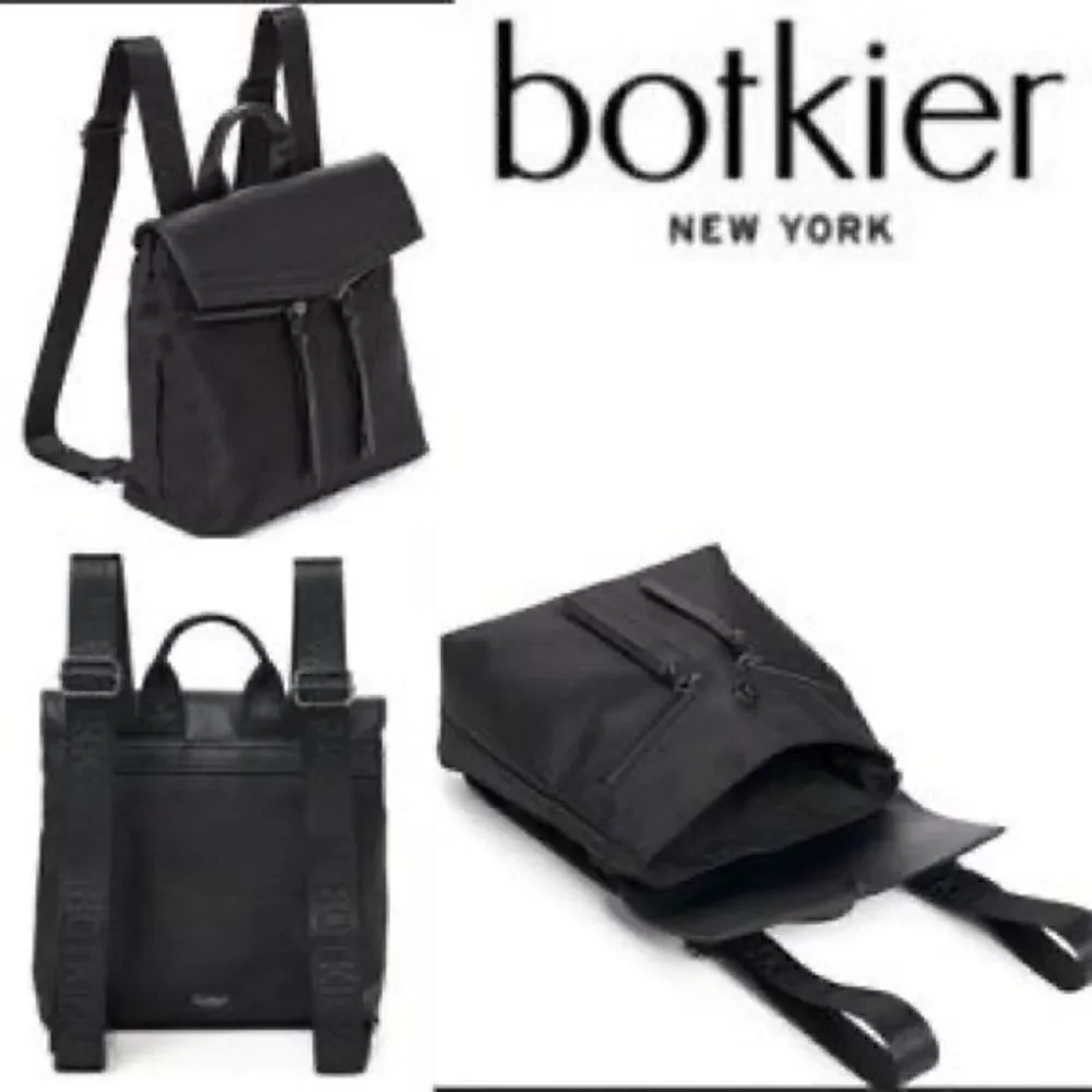 👜BOTKIER NEW YORK BLACK MINI BACKPACK OR PURSE. NWT